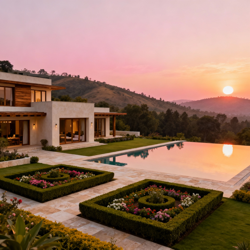 India luxury farmhouse investment