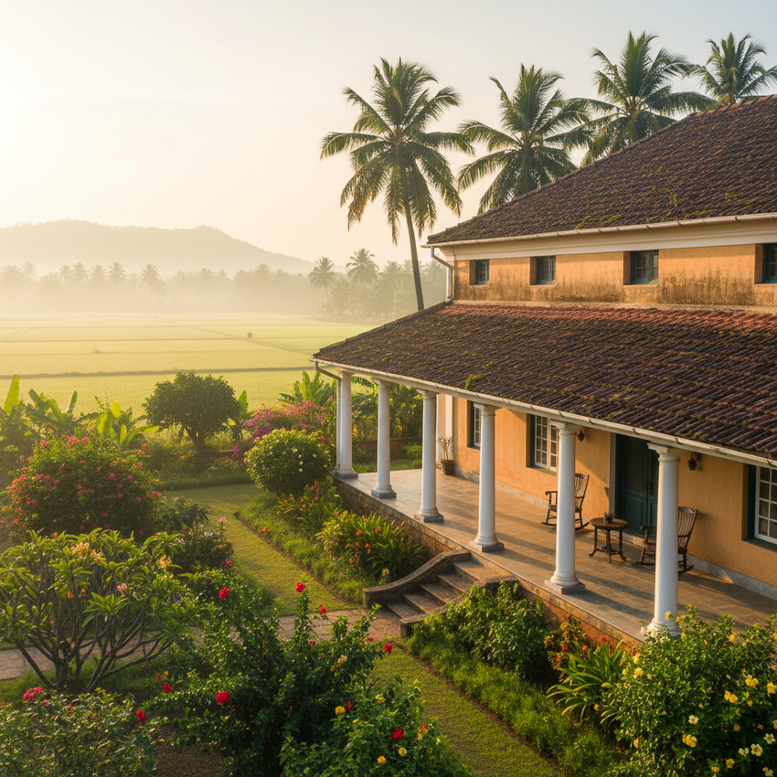A restored heritage home in Goa hinterlands