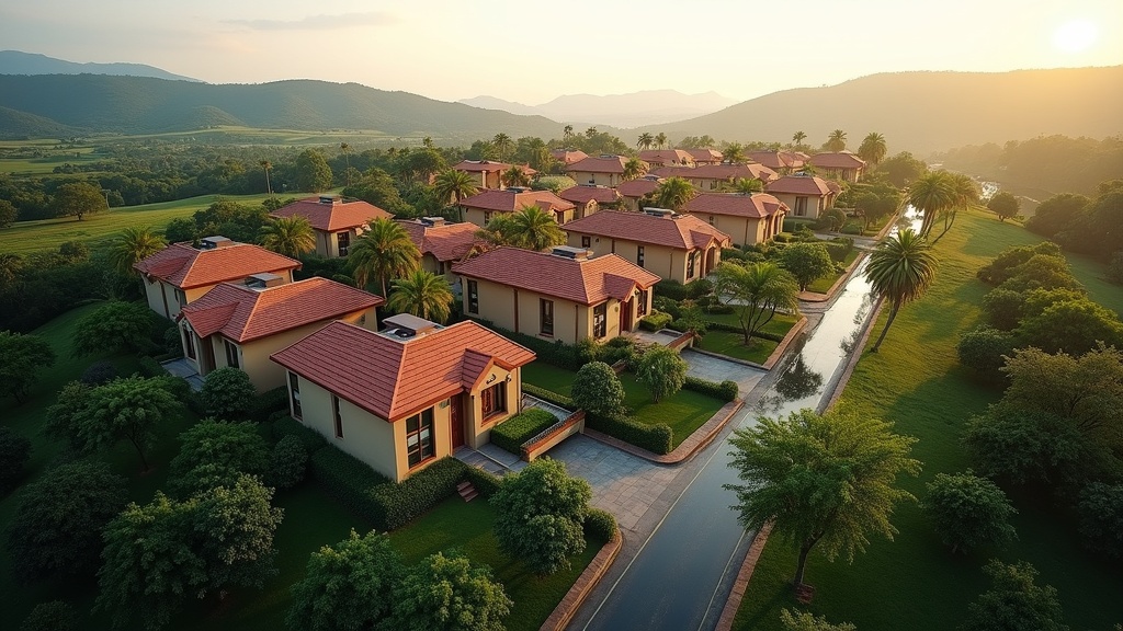 Kadamba Plateau residential township aerial view